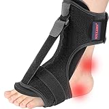 Plantar Fasciitis Night Splint Drop Foot Orthotic Brace,Improved Dorsal Night Splint for Effective R