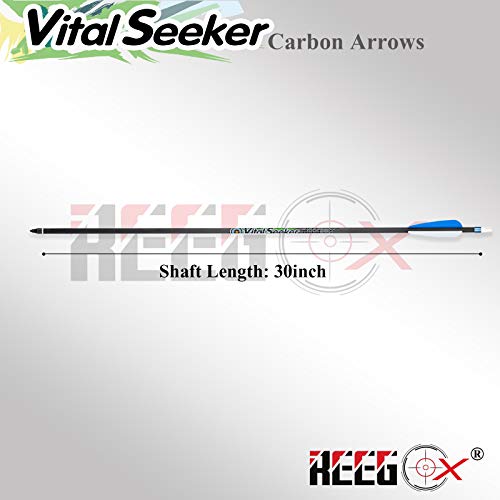 Reegox Arrows Archery Hunting Practice Arrows For Compound And Recurve Bow-30 Inch Target Arrows For Youth & Adults With Removable Tips(Pack Of 12) #TOP3