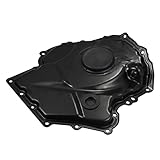 X AUTOHAUX Engine Timing Chain Cover and Crankshaft Oil Seal for Audi A3 A4 A5 A6 Q5 TT for VW Beetle CC Eos GTI Jetta Passat Tiguan 06H109210AG 06H109210Q Front Lower Timing Cover