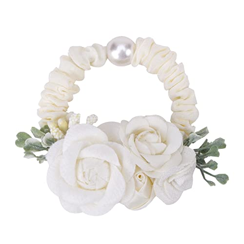 Flower Hair Ties For Girls Bfnaagirl Hair Accesssories Ponytail Holder Hair Bands Stretchy Hair Ties For Women Elastic Floral Hair Scrunchies For Wedding, Party, Festival And Dailys #TOP7