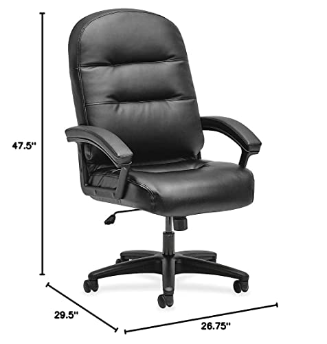 Hon Hon2095Hpwst11T Pillow-Soft Executive High-Back Leather Computer Chair For Office Desk, Black (H2095), Softhread #TOP5