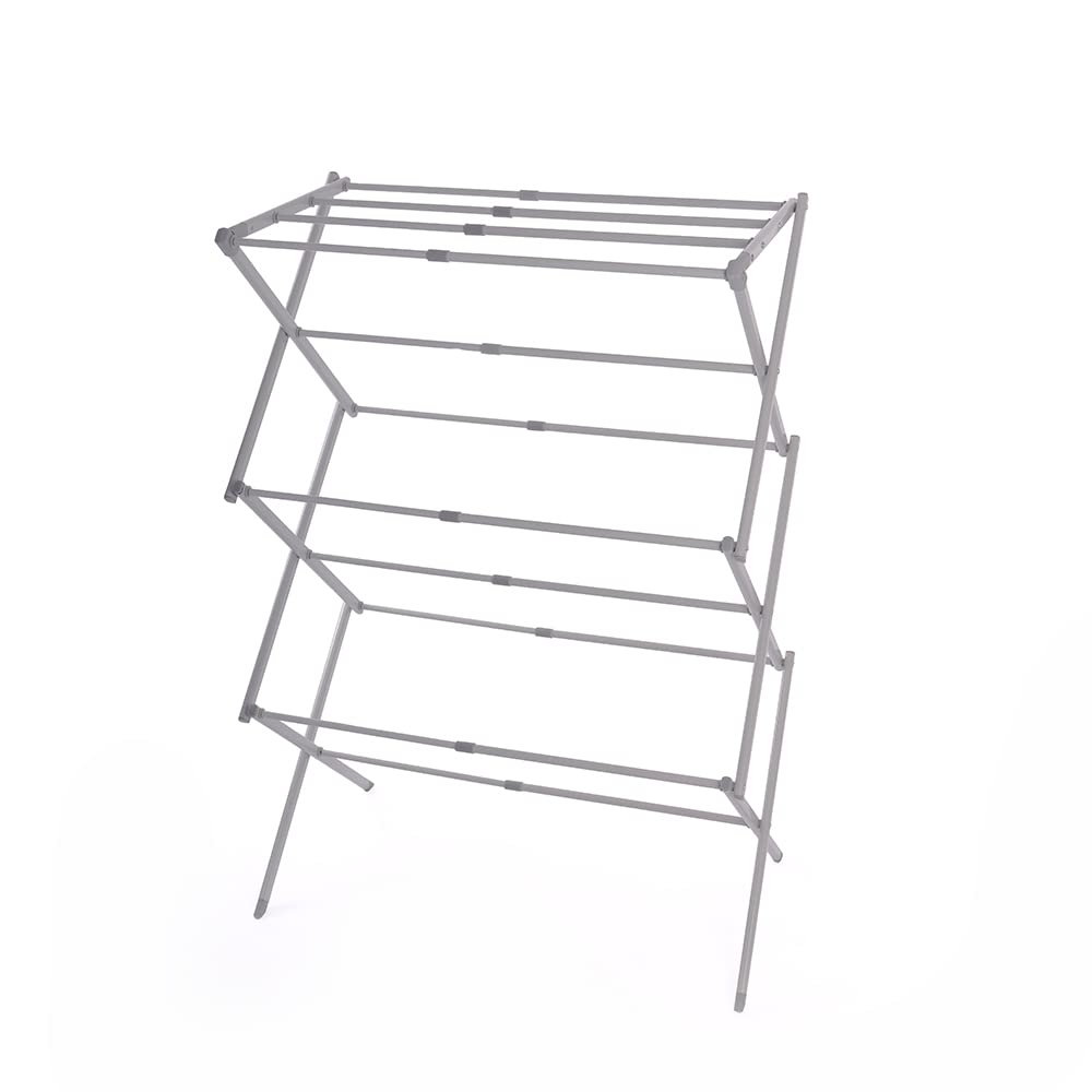 MAYO'S Extendable Folding Clothes Airer - Foldable and Compact Laundry Rack for Air Drying Clothing | Indoor Clothes Dryer Rack (8 M)