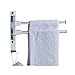 Obrotowy wieszak na ręczniki do montażu na ścianie łazienka wysuwana półka na ręczniki ze śrubami składane ramię wieszak na ręczniki składane ramię wieszak na ramię multi bar przestrzeń styl aluminiow