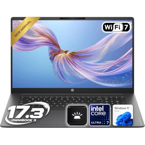 HP OmniBook 17.3�C���` FHD ������ AI Boost �r�W�l�X�m�[�g�p�\�R�� | Intel Core Ultra 7 �ő�5.2GHz | 32GB DDR5 RAM | 2TB PCIe SSD + 500GB w/WOWPC�o���h