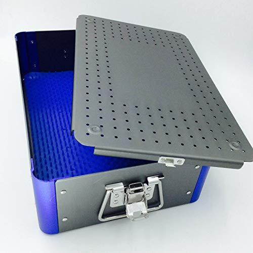 �A���~�j�E������ instruments ��� �ŋۃg���[ ���[�P�[�X �V���R���}�b�gAluminium Alloy sterilization tray case with silicone mat surgical instrument ��p���P�[�X
