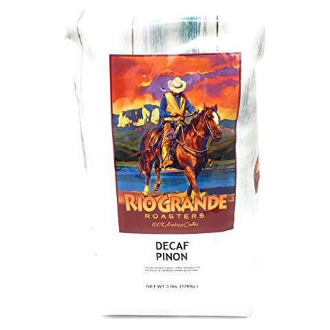 Rio Grande Roasters Decaf Pinon Whole Bean Coffee 3 Pound Bag Cover