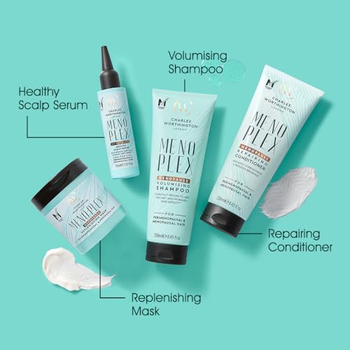 Charles Worthington MenoPlex Menopause Volumising Shampoo, for Dull Flat Hair, Salon Shampoo for Menopausal Hair, 250ml - Image 7