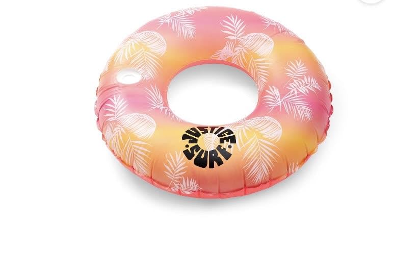 Justice Party Tube Float with Music LED Lightshow, Pink & Orange