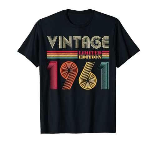 61 Year Old Gifts Vintage 1961 Limited Edition 61st Birthday Camiseta