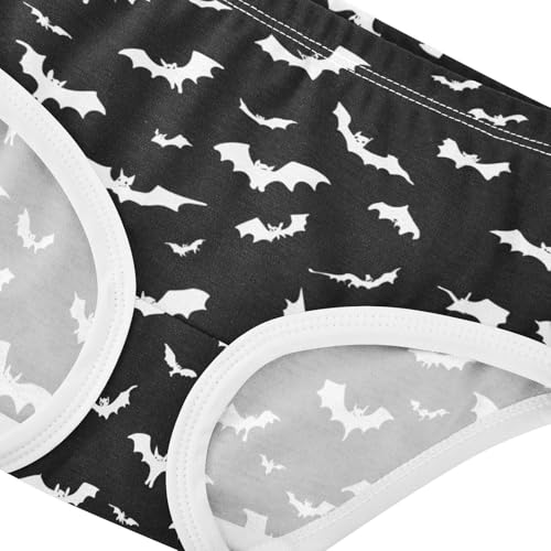 Wusikd Halloween Bats Girls' Underwear Cotton Girls Briefs Soft Toddler Underwear 2T4