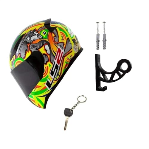 Kit de 6 Suportes para Pendurar Capacetes de Motocicleta, Acessórios de Montagem na Parede