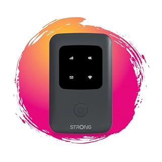 STRONG - Router Wifi 4G Hotspot - Saponetta - Fino a 150 Mbps 4G e Wifi - Batteria ricaricabile - Funziona con tutti i tipi di SIM - Condivisione della rete dati - Facile da installare - Nero