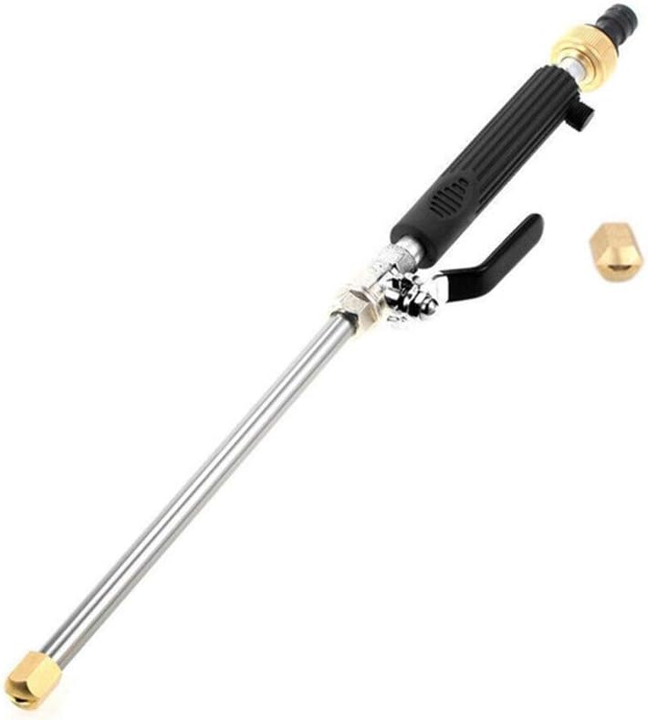 Lawn Garden Nozzle Sprinkler Cleaning Tool Car Booster Water Gun Spray Garden Washing Machine Hose Wand Nozzle Sprayer Watering Spray (Color : Black)