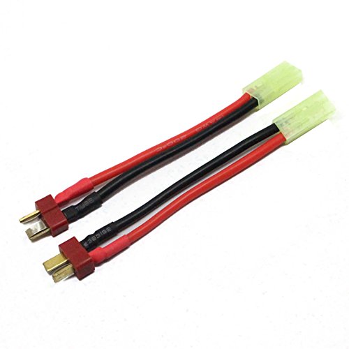 Hobbypower Deans Male T Plug to Mini Micro Tamiya Female Connector Adapter Cable Cord Wire