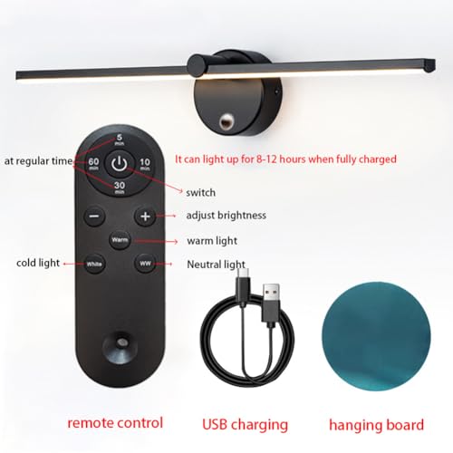Lámpara de pared eléctrica para iluminar esquinas oscuras con aplique de pared táctil 40cm 7