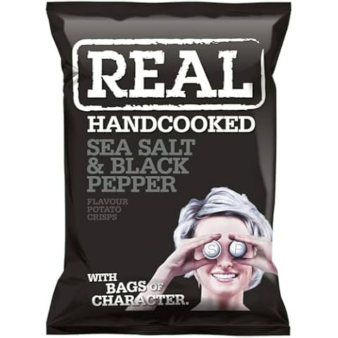 Real Crisps Hand Cooked Sea Salt & Black Pepper Cover