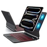 JUQITECH Magic Style Keyboard Case for iPad Pro 13" M5/M4 with LED Display