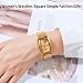 Imagen de SKMEI Relojes para mujeres mujeres mujeres diamante oro rosa cuadrado acero inoxidable lujo moda pequeño delgado analógico cuarzo impermeable vestido casual simple esposa niñas regalos reloj de