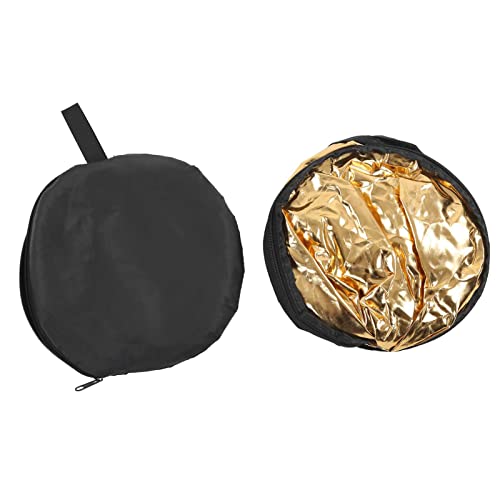 Kit de Reflectores 5 en 1 Oval 80x120cm, Luz Suave y Difusor, Reflectores, Plata, Oro y Negro, para Fotografía en Estudio y Exteriores