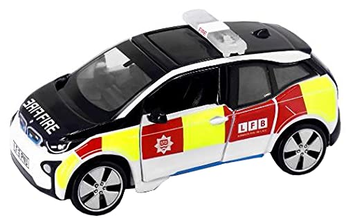 TOYEST ATCUK64002 Tiny City UK13 BMW i3 UK London Fire Department Touring Vehicle Complete Product