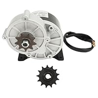 MechKit Getriebemotor 12V 250W Reduktionsmotor mit 13 Zahn 410 Zahnrad, 330RPM Reduktion Elektromotor für Elektrofahrrad, Elektroroller, Moped