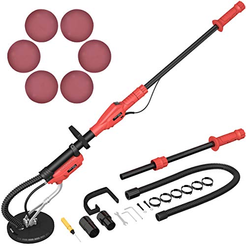 Goplus® 750W Drywall Sander Drywall Vacuum Adjustable Electric Variable Speed W/ 6 Sand Pads