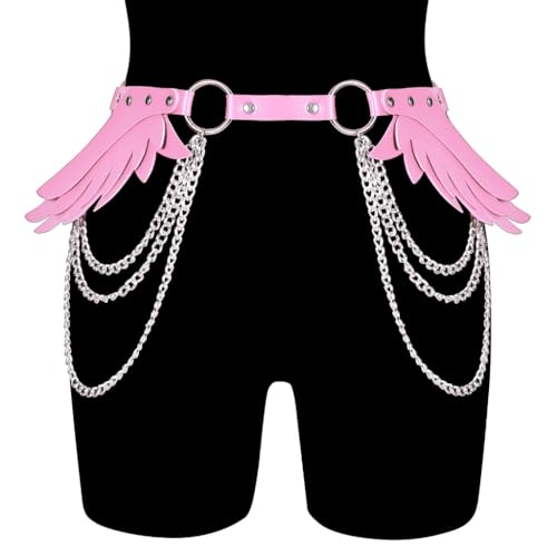 Adult Waist Belt With Wing Light Luxurious Personality PU Waist Belts For Women Coat Dress Decors3