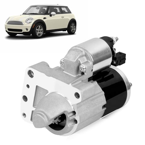 New Starter Motor Compatible with Mini Cooper 2007-2015,Countryman 2014-2016,Paceman 2013-2016(L4 1.6L),10 Teeth Clockwise/2V/0.9KW,Replace#19000N,12417582309,12417540897,12417552105,SBO0215