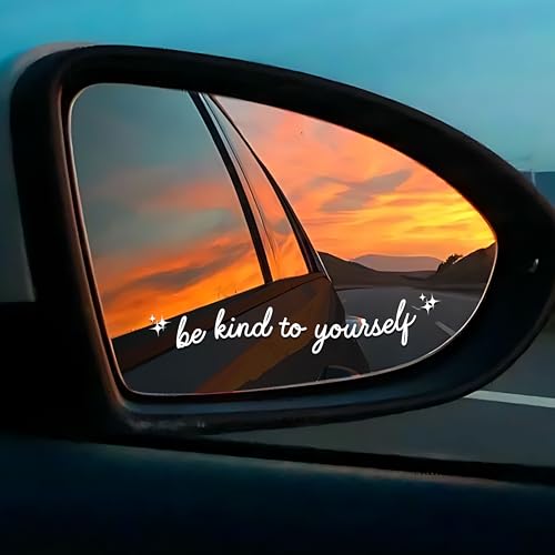 Image of Set 3Pcs Be Kind Yourself Rearview Mirror Decal