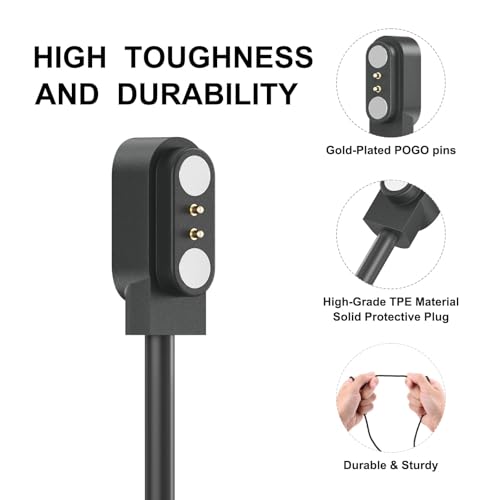 2-Pack Câble de chargeur pour MMBX IDW26 / APEX FIT Plus Chargeur Smartwatch, remplacement USB Câble de charge pour APEX FIT Plus/MMBX IDW26 Smartwatch