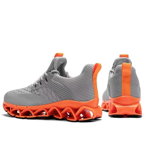 Image of Mens Slip on Walking Running Shoes Blade Tennis Casual Fashion Sneakers Comfort Non Slip Work Sport Athletic Trainer