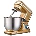 GAOLIGUO Robot kuchenny z 6 prędkościami, 1500 W 7 l maszyna do ugniatania z trzepaczką, hakiem do ugniatania, trzepaczką i pokrywką, maszyna do ciasta, szampan