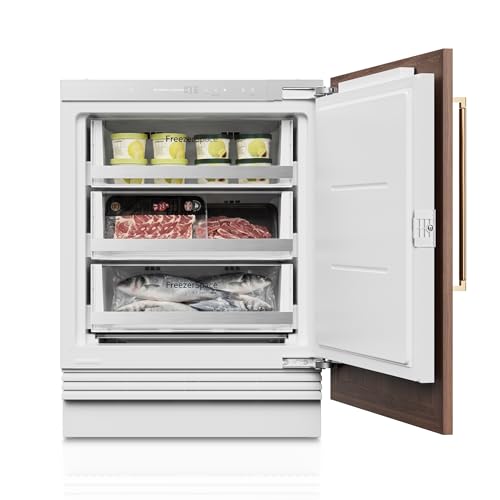 Ca'Lefort 24'' Undercounter Panel Ready Freezer -11°F to 7°F, Built-in All Freezer Panel-Ready Fridge, Built In Refrigerator 3.75 cu.ft (Panel Not Included)