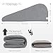 TENSTARS 5 Pack Thicken Microfiber Hair Towel Wrap for Women - Elastic Loop Design - 320GSM Coral Velvet - Quick Dry Hair Turban - 11x28 Inch (Grey+Pink+Brown+FrozenBlue+FrozenBerry)