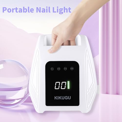 UV-Light-for-Nails96W-Rechargeable-Nail-Lamp-for-Gel-NailsLED-Nail-Lamp-with-4-Timer-Modes