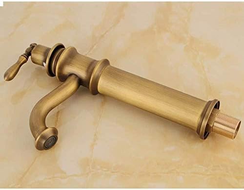 Robinet lavabo plateforme haute cuivre eau chaude froide mitigeur - 7