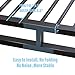 Bilily 10 Inch Queen Bed Frame with Steel Slat Support, Low Profile Queen Metal Platform Bed Frame Support Mattress Foundation, No Box Spring Needed/Easy Assembly/Noise Free