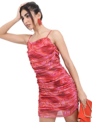 Image of Ketch Women's Fit and Flare Full Length Regular Fit Printed Full Sleeve Dress
