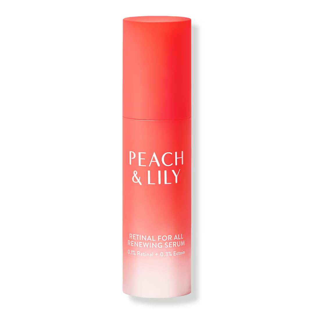PEACH & LILY Retinal For All Renewing Serum | Reduce fine lines | Works to Smooth, Lift, Firm, Brighten | 0.1% Retinal & 0.3% Ectoin | 30ml / 1.01 fl oz.