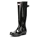 Hunter Women's Original Back Adjustable Gloss Black Boot