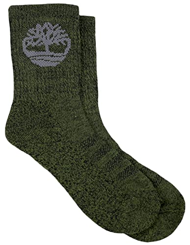 Timberland Boy's 5 Pack Half Cushioned Crew Socks, Large, Assorted2