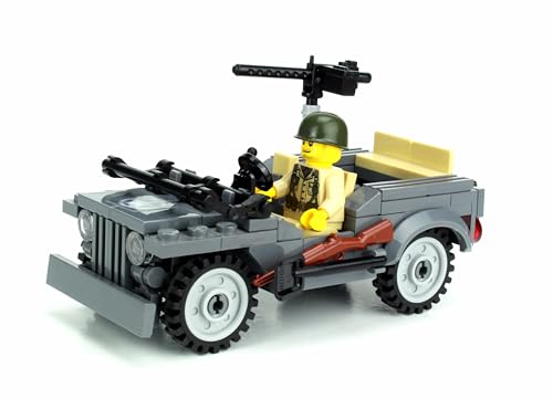 Battle Brick WW2 4 x 4 Utility Vehicle Custom Set