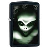 Zippo Scary Alien Pocket Lighter, Black Matte