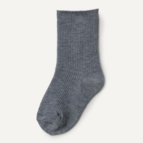 Image of Amazon Essentials Boys' Ribbed Crew Socks, 3 Pairs, Everyday Casual, School Uniform