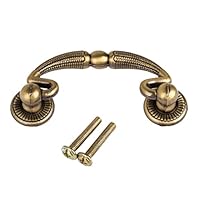 Algopix Similar Product 4 - Antique Brass Cabinet Door Drawer