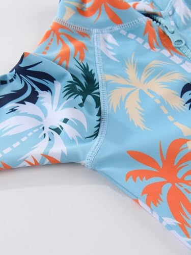 image for Erdawum Baby Boy Swimsuit Rash Guard Toddler One Piece Bathing Suit In