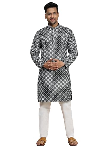 Pro-Ethic Style Developer Mens Indian Traditional Cotton Kurta Sets, Men
