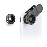 Phone Lenses by Black Eye || Clip-on Lens (3 Lenses) Compatible with iPhone, iPad, Samsung Galaxy, and All Camera Phone Models