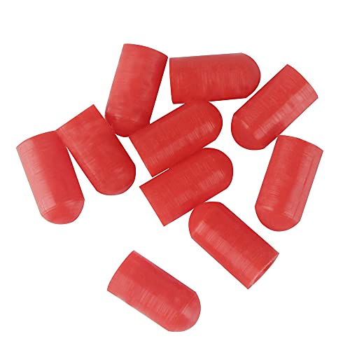 Pruie 10pcs baquetas pontas silenciosas mudo baqueta baqueta protetores capas material de silicone c