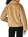 Vince Womens Faux Fur Trucker Jacket, SAND SHELL, SMALL